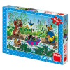 Puzzle Krtková plavba v dáždniku 100 XL Dino