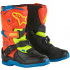 ALPINESTARS topánky TECH 3S KIDS detské oranžová fluo/modrá/žltá fluo/čierna 2024 - 30,5