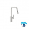 Grohe QuickFix Start - Elektronická drezová batéria s výsuvnou spŕškou, batériové napájanie, supersteel 101243DC00