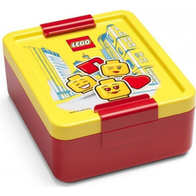 LEGO® Iconic girl box na desiatu žltá/červená