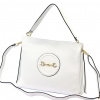 Luka 20-043 DOLLARO biela dámska kožená kabelka 31 x 25 x 12 cm