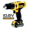 Vŕtačka/Skrutkovač dvojrýchlostná 15/24Nm 10,8V XR 2x2,0Ah kufrík DEWALT DCD710D2
