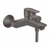 Hansgrohe Talis E - Páková vaňová batéria na stenu, kartáčovaný čierny chróm 71740340