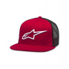 Kšiltovka CORP TRUCKER, ALPINESTARS (červená/černá)