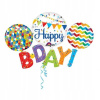 Balóny na párty - Sada narodeniny balóniky Happy B-Day Mix (Balóny na párty - Sada narodeniny balóniky Happy B-Day Mix)