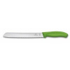 Vega Victorinox 6.8636.21L4B nôž na chlieb 21 cm, zelená, polypropylén, blister