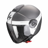 Moto přilba SCORPION EXO-CITY II SHORT matná stříbrno/bílá M
