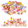 EcoToys Súprava drevených vzdelávacích kociek - Candy Town 116 ks.