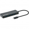 Manhattan 168410 hub USB Typ-C 5000 Mbit/s Čierna (168410)