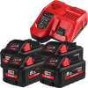 MILWAUKEE NRG Set akumulátorov, 4 x 8 Ah