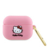 Hello Kitty Liquid Silicone 3D Kitty Head Logo Pouzdro pro AirPods Pro HKAP3DKHSP
