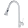 Laveo Daru, kuchynská batéria stojaca h-410, biela, LAV-BLD_669D