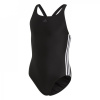adidas Three Stripe Swimsuit Junior Girls Black / White 13 Years