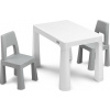 Detský set stolček s 2 kresielkami Toyz MONTI grey