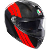 Prilba na motocykel AGV Sportmodular PLK Stripes Carbon - XXS (52/53)