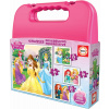 EDUCA Puzzle v kufríku Disney princeznej 4v1 (12,16,20,25 dielikov)