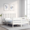 zahrada-XL Posteľ bez matraca biela 140x190 cm masívna borovica 3193772