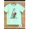 Tričko medveď surfer Mentolová Size: 104/110