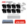 Hikvision IP 8 kamerový set 2MPx bullet 4TB