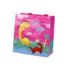 mamido Darčeková taška Dinosaurus Ružová 23cm x 21,5 cm x 11cm