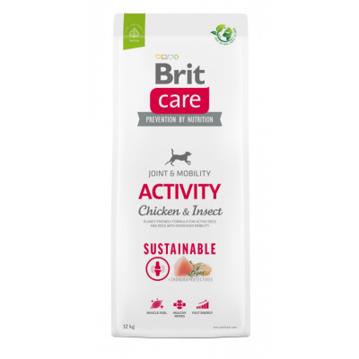 Brit Care Dog Sustainable Activity - kuracie a insecty, 12kg