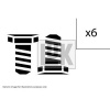 TATechnix Skrutky zotrvačníka 6ks Škoda RAPID (NH3, NK3, NK6) - LUK