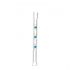 Sklenená fajka S4 10,5 cm – Modré guličky