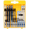 DEWALT Sada plátků na dřevo, kov, plasty, 10 ks DT2294