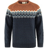 FJÄLLRÄVEN Övik Knit Sweater M, Dark Navy-Terracotta Brown - L