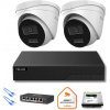 Hilook IP Surveillance Kit 2x IPC-T260HA-LU 6MP Smart-hybrid Light kamera