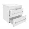 Swiss aqua technologies Koupelnová skříňka s umyvadlem SAT Cube Way 60x53x46 cm bílá lesk CUBE46602BISATCW