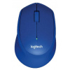 LOGITECH M330 Wireless Silent Plus (910-004910) USB / Optická (1000 dpi) / Skrolovacie koliesko / Modrá / / 1x AA