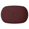 SAPHO INFINITY OVAL keramické umývadlo na dosku, 55x36 cm, maroon red 10NF65055-2R
