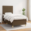 vidaXL Posteľný rám boxsping s matracom hnedý 80x200 cm látka - Hnedá - 57498-12491