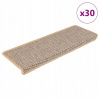 Samolepiace rohože na schody sizal-look 30 ks 65x21x4 cm