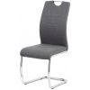 Autronic Jedálenská stolička, šedá látka-ekokoža, chróm DCL-405 GREY2