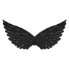 Anjelské krídla čierne 44x22 cm