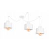 Lustrový luster visiace lampy podkrovie 3 biela čierna (Lustrový luster visiace lampy podkrovie 3 biela čierna)