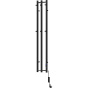 Mexen Pino elektrický radiátor s vešiakmi na uteráky 1405 x 242 mm, 200 W, čierny - W301-1405-242-00-70