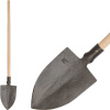 STREND PRO Rýľ Gardex 1450 g, kovaný, špicatý, rovná drevená násada