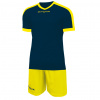 Futbalový set dres + šortky Givova Kit Revolution, tmavo modrá / žltá Veľkosť: S