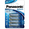 PANASONIC Alkalické baterie EVOLTA Platinum LR6EGE/4BP AA 1,5V (Blistr 4ks) 2786,00