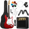 Elektrická gitara Stratocaster 4/4 set SSS zosilňovač obal ladička