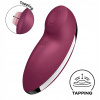 Satisfyer Tap & Climax 2 (Red), tepajúci vibrátor na klitoris