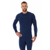 Termo tričko BRUBECK LS13040 dark blue - XL