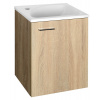 AQUALINE ZOJA / KERAMIA FRESH umývadlová skrinka 40x50x32cm, dub platin 51048DP