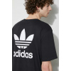 Bavlnené tričko adidas Originals Classics Back+Front Trefoil čierna farba, s potlačou, II5760