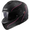 LS2 prilba STROBE II FF908 Lux matt black/pink - XL