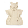 Detské mušelínové pončo lux s kapucňou Teddy, rýchloschnúci, béžové, 110/122