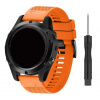 eses Silikónový remienok pre Garmin EasyFit/QuickFit 20 mm Farba: oranžová